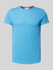 T-Shirt mit Logo-Stitching von Tommy Jeans Blau - 42