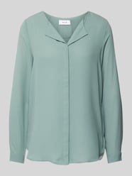 Blouse met blinde knoopsluiting, model 'LUCY' van Vila Groen - 26