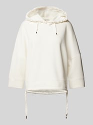 Cropped Hoodie aus Scuba mit 3/4-Arm  von Tom Tailor Beige - 27