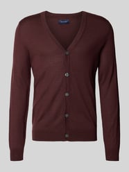 Gebreid jack met V-hals van Christian Berg Men - 31