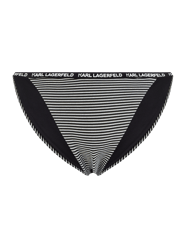 Bikinibroekje met streepmotief  van Karl Lagerfeld Beachwear Grijs / zwart - 4