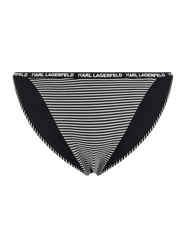 Bikini-Hose mit Streifenmuster  von Karl Lagerfeld Beachwear Grau - 38