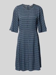 Knielanges Kleid mit 3/4-Ärmel von Marc O'Polo Blau - 2