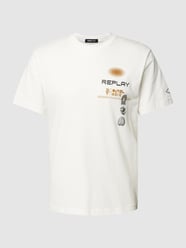 T-Shirt mit Label-Print von Replay Weiß - 30