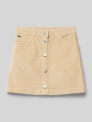 Rok met knoopsluiting van Lacoste Bruin - 8