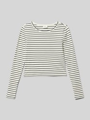 Bluzka z długim rękawem o kroju slim fit z mieszanki bawełny od s.Oliver RED LABEL - 10