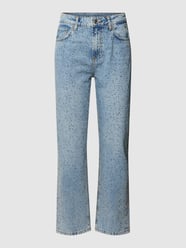 Straight fit jeans met strass-steentjes van Liu Jo White Blauw / turquoise - 8