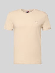 Regular fit T-shirt van katoenmix van Tommy Jeans Beige - 14