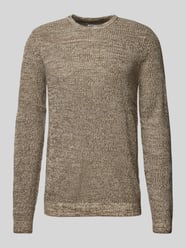 Strickpullover mit Rundhalsausschnitt Modell 'LEWIS' von Jack & Jones Beige - 9