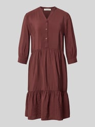 Relaxed Fit Midikleid aus Viskose-Mix mit Tunika-Ausschnitt von Christian Berg Woman - 6