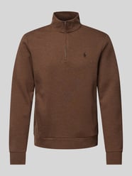 Sweatshirt mit Troyer-Kragen von Polo Ralph Lauren Braun - 41