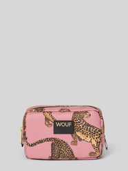 Make-uptasje met logopatch, model 'Blush' van WOUF Fuchsia - 40