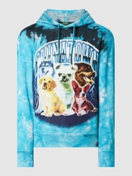 Hoodie im Batik-Look von MARKET Blau - 22