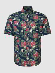 Freizeithemd mit Allover-Print von Jake*s Blau - 18