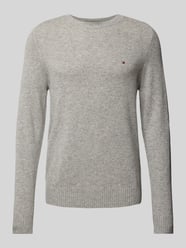 Wollpullover mit Logo-Stitching von Tommy Hilfiger Grau - 46