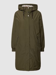 Parka mit Kapuze und seitlichen Reißverschlusstaschen von Christian Berg Woman Selection Grün - 11
