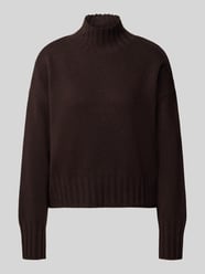 Gebreide pullover van wolmix met opstaande kraag van Milano Italy - 25