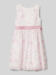 Kleid mit Bindegürtel von Happy Girls Pink - 41