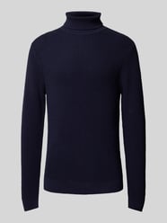 Rollkragenpullover mit Label-Detail Modell 'VIGGO' von Jack & Jones Premium Blau - 2