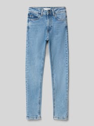 Slim Fit Jeans mit Motiv-Stitching von Mango - 11