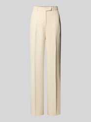 Straight leg linnen broek met persplooien, model 'CORDOVA' van Max Mara Studio - 25