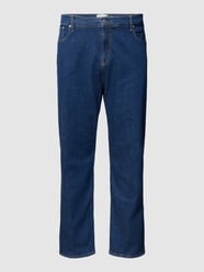 PLUS SIZE Regular Fit Jeans mit Label-Detail von Calvin Klein Jeans Plus Blau / Türkis - 46