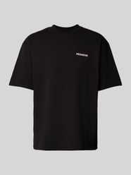 Oversized T-Shirt mit Label-Print von Pegador Schwarz - 38