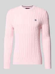 Slim gebreide pullover met kabelpatroon van Superdry - 1
