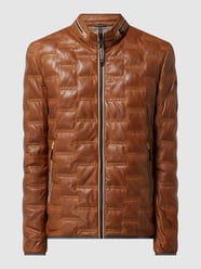 Lederjacke mit Wattierung Modell 'Aversa' von Milestone Braun - 6