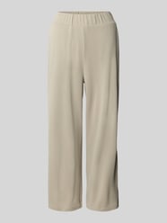 Stoffhose mit elastischem Bund von Jake*s Casual Beige - 4