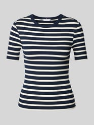 T-Shirt in Ripp-Optik von Tommy Hilfiger Blau - 15