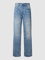 Boyfriend fit jeans met all-over motief van BDG Urban Outfitters Blauw - 34