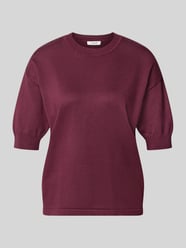 Relaxed Fit T-Shirt aus Viskose-Mix von b.young Bordeaux - 35