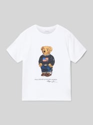 Regular fit T-shirt van puur katoen van Polo Ralph Lauren Teens - 16