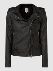 Lederjacke im Biker-Look von Goosecraft Schwarz - 45