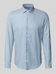 Slim fit zakelijk overhemd met knoopsluiting van SEIDENSTICKER - 24