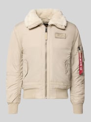 Bomberjacke mit Label-Patch und Kentkragen von Alpha Industries - 8