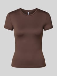 Slim Fit t-shirt met ronde hals model 'LULA' van PIECES - 36