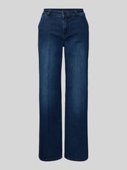 Straight leg jeans met steekzakken van comma - 29