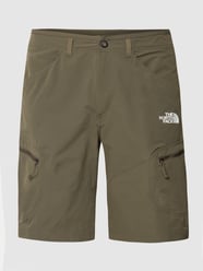 Szorty z nadrukiem z logo model ‘Exploration’ od The North Face Zielony - 11