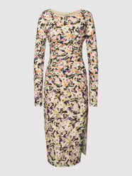 Kleid mit floralem Muster Modell 'ABITO' von Patrizia Pepe Beige - 31