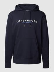 Strickjacke mit Schalkragen Modell 'Copenhagen' von Lindbergh Blau - 44