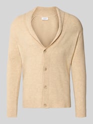 Strickjacke mit Knopfleiste von Lindbergh Beige - 16