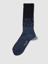 Socken mit Kaschmir-Anteil Modell 'Haven' von Falke Blau - 24