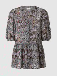 Blouseshirt van viscose, model 'Katiana'  van Kaffe Zwart - 38