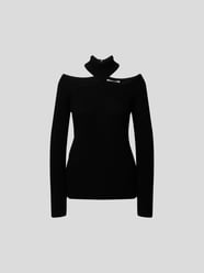 Pullover mit Cut Outs von Christopher Kane Schwarz - 17