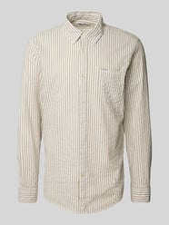 Freizeithemd mit Knopfleiste von Barbour Beige - 8