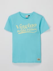 T-shirt met logoprint, model 'Hazu'  van VINGINO Blauw / turquoise - 31