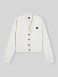 Kardigan rozpinany o kroju relaxed fit z dodatkiem wełny z alpaki i dodatek wełny od Tommy Jeans - 18