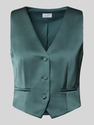 Weste aus Satin mit V-Ausschnitt von Jake*s Cocktail - 33